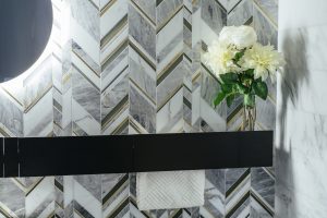 Afyon Cloud® Tiles & Custom Royal Petite Mosaic