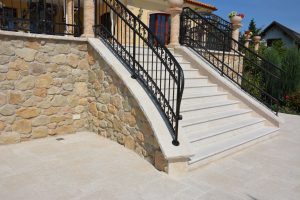 Crema Eda® Antiqued Bullnose Treads