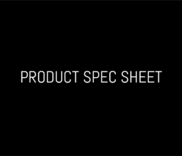Product spec sheet