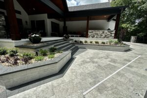 Karbon® Water Blasted Steps & Wall Caps