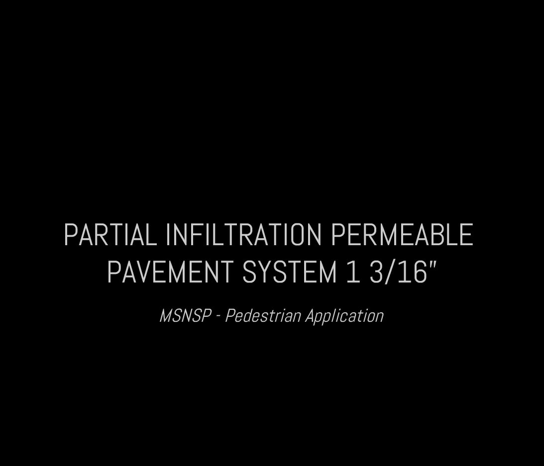 Partial Infiltration Permable 1 3:16