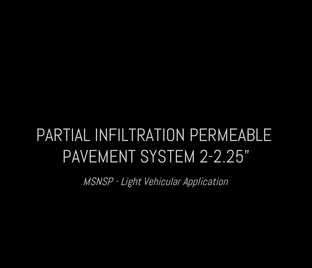 Partial Infiltration Permeable 2.25