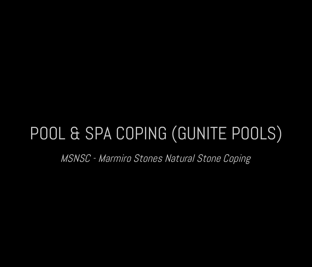 Pool & Spa Coping - Gunite